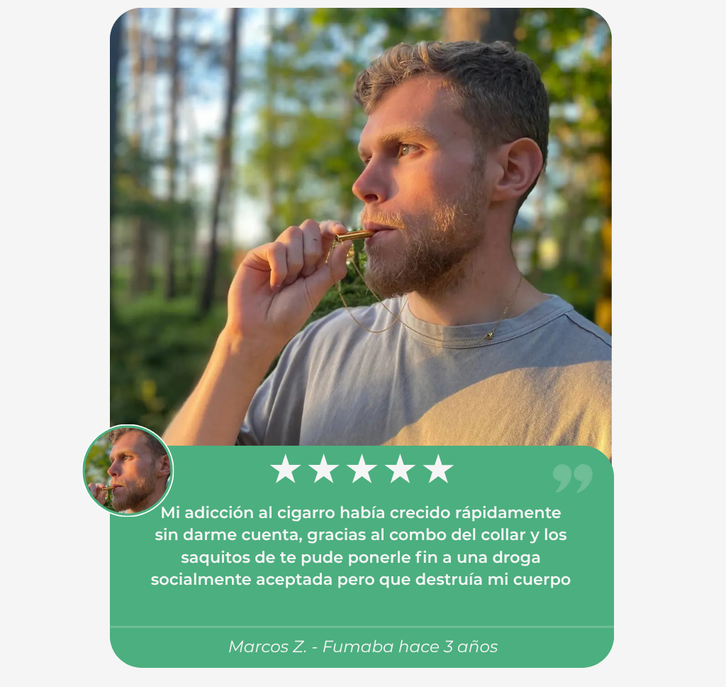 Collar Respirá: Método probado para dejar de fumar