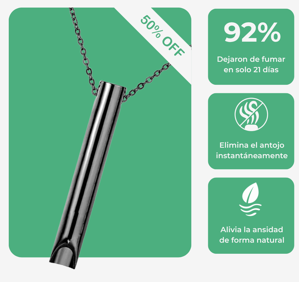 Collar Respirá: Método probado para dejar de fumar