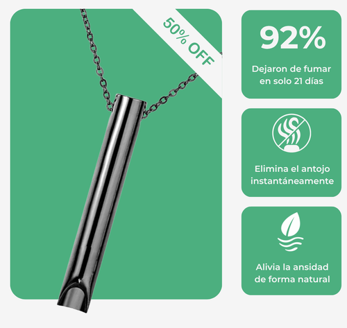 Collar Respirá: Método probado para dejar de fumar